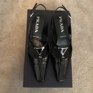 Prada Kitten Heeled Pumps